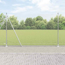 Afrasteringspaal Zilver 50 x 1,4 m (13 mm gaas) Staal