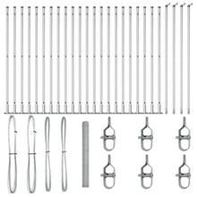 Afrasteringspaal Zilver 50 x 1,4 m (25 mm gaas) Staal