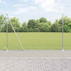 Afrasteringspaal 140 cm staal zilver