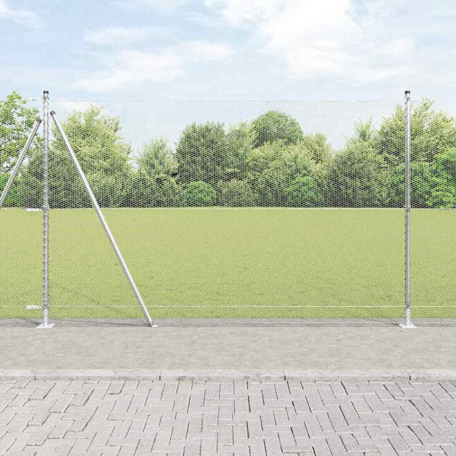 Afrasteringspaal Zilver 50 x 1,5 m (13 mm gaas) Staal