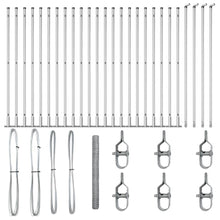 Afrasteringspaal Zilver 50 x 1,6 m (36 mm gaas) Staal