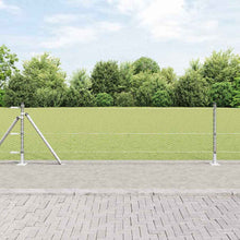 Afrasteringspaal Zilver 100 x 0,6 m (25 mm gaas) Staal