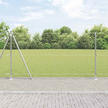 Afrasteringspaal Zilver 100 x 1,2 m (25 mm gaas) Staal