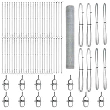 Afrasteringspaal Zilver 100 x 1,2 m (25 mm gaas) Staal
