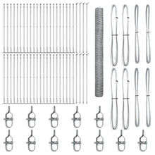 Afrasteringspaal Zilver 100 x 1,4 m (36 mm gaas) Staal