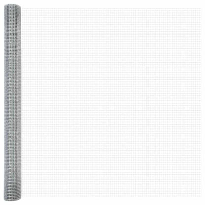 Afrasteringspaal Zilver 10 x 1,6 m (25 x 25 mm gaas) Staal