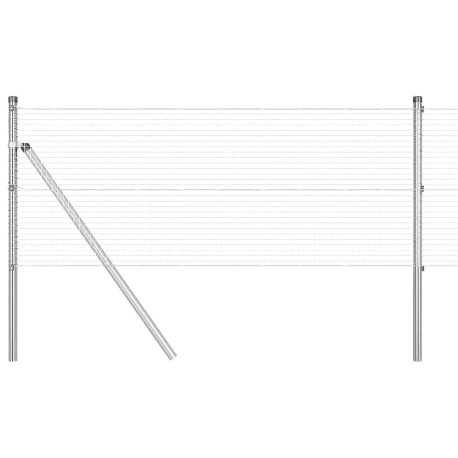 Heining met Posten Grijs 0.8 x 50 m
