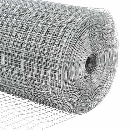 Afrasteringspaal Zilver 50 x 1 m (12 x 12 mm gaas) Staal