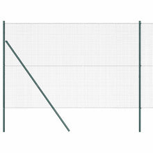 Hecke Met Palen 1.5 X 10 M Staal Groen 10 x 1,5 m (25 x 25 mm gaas)