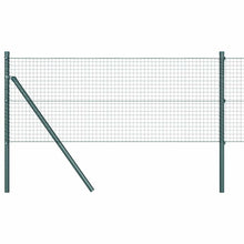 Hecke Met Palen 0,5 X 25 M Staal Groen 25 x 0,5 m (25 x 25 mm gaas)