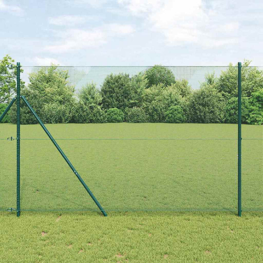Afrasteringspaal Groen 25 x 1,5 m (12 x 12 mm gaas) Staal