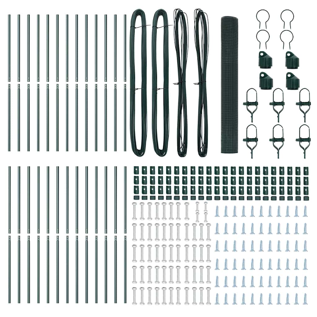 Afrasteringspaal Groen 50 x 1,2 m (12 x 12 mm gaas)