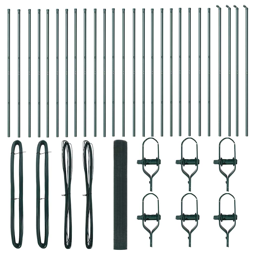 Afrasteringspaal Groen 50 x 1,2 m (16 x 16 mm gaas)