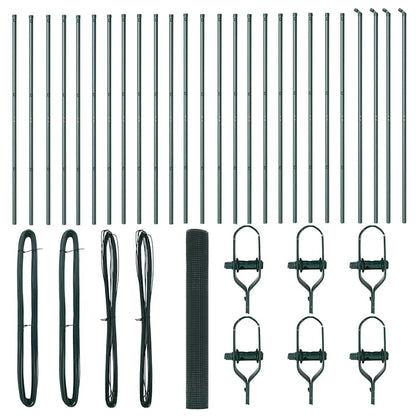 Afrasteringspaal Groen 50 x 1,2 m (16 x 16 mm gaas)