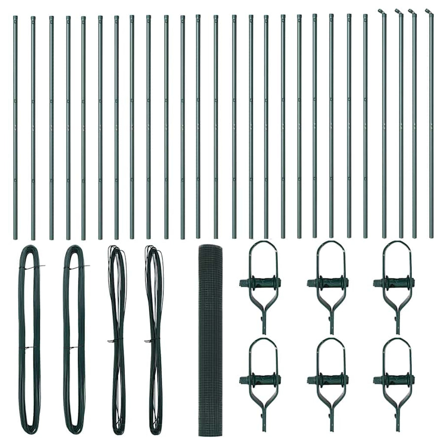 Afrasteringspaal Groen 50 x 1,2 m (16 x 16 mm gaas)