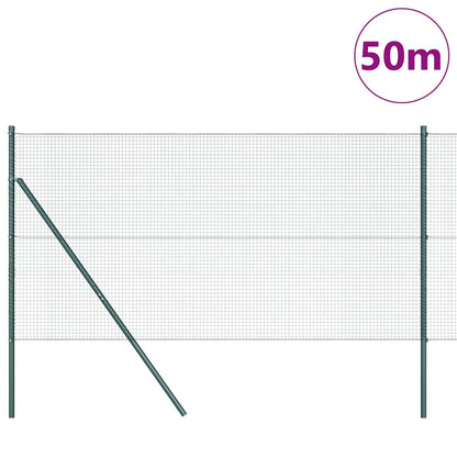 Afrasteringspaal Groen 50 x 1,2 m (16 x 16 mm gaas)