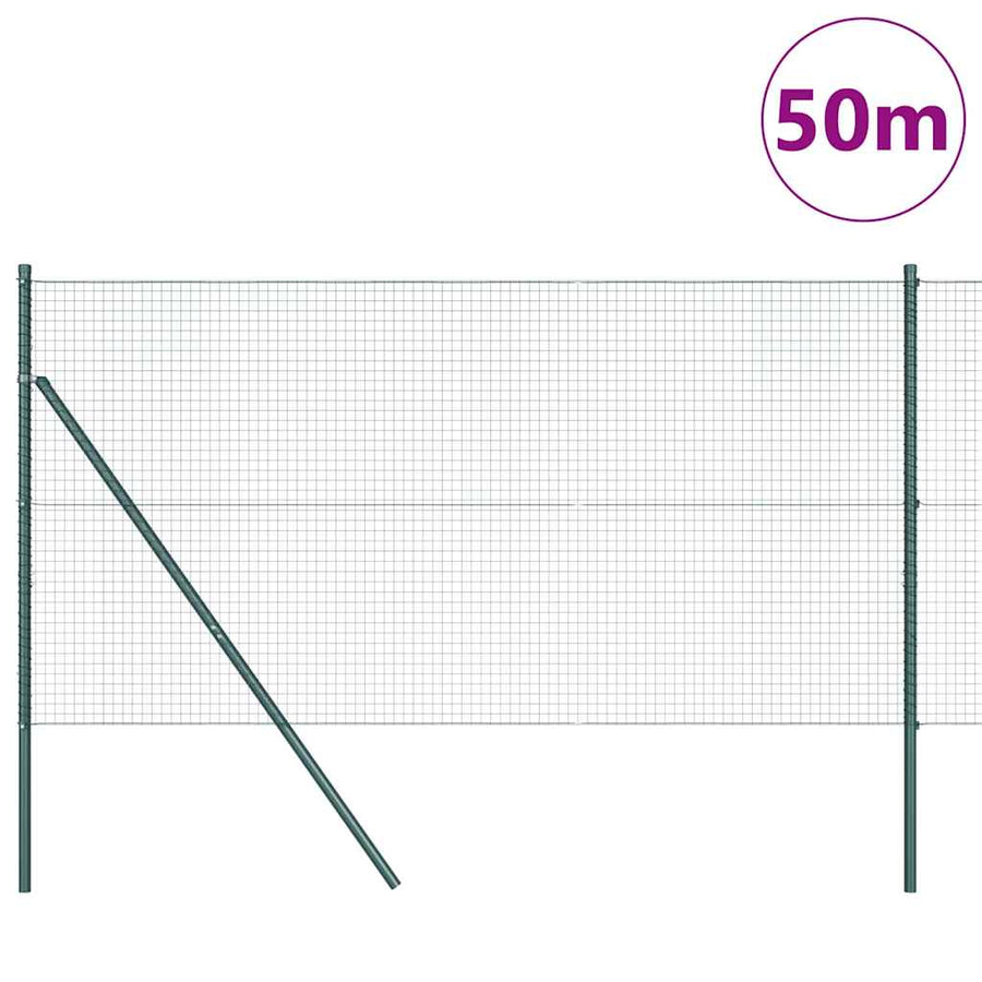 Afrasteringspaal Groen 50 x 1,4 m (25 x 25 mm gaas)