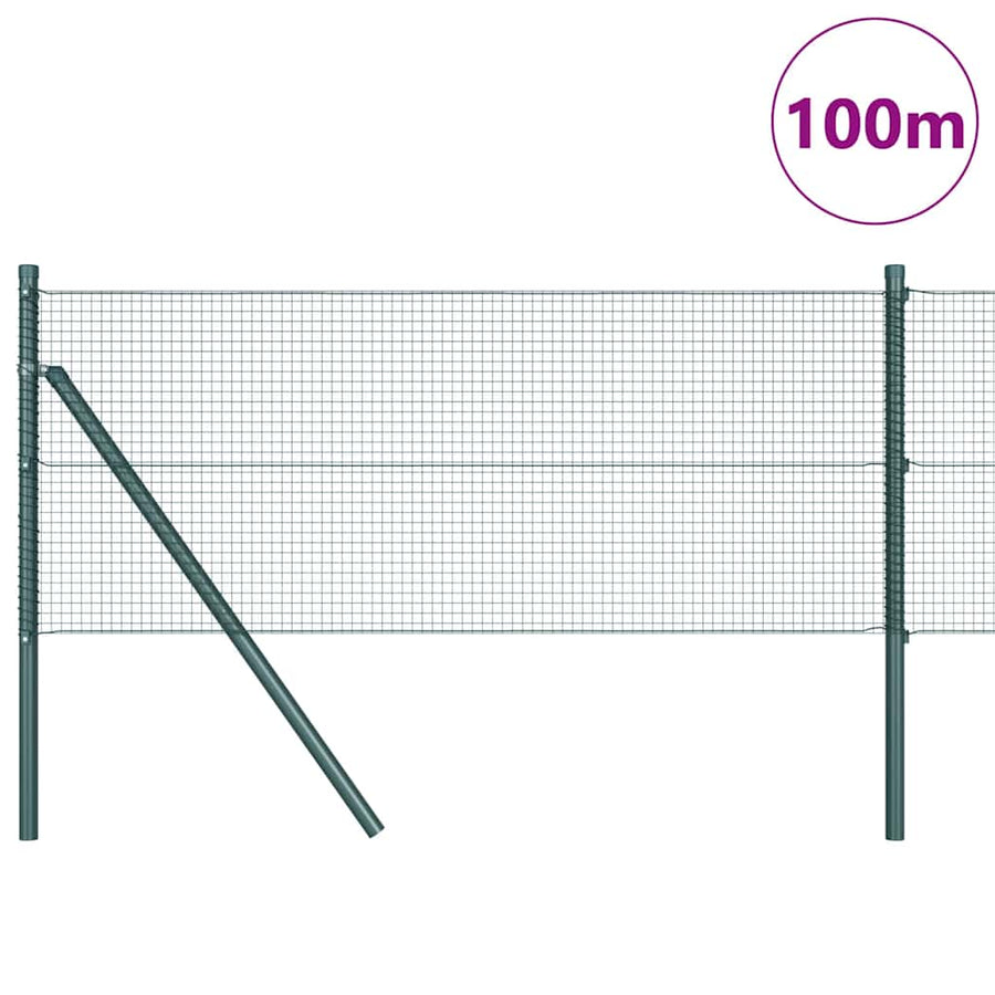 Afrasteringspaal Groen 100 x 0,5 m (16 x 16 mm gaas)