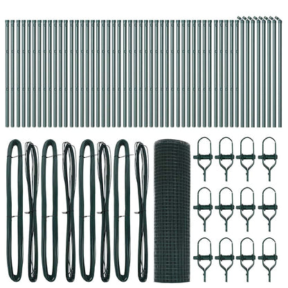 Afrasteringspaal Groen 100 x 0,6 m (12 x 12 mm gaas)