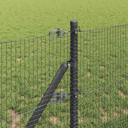Afrasteringspaal Grijs 10 x 0,4 m (16 x 16 mm gaas)