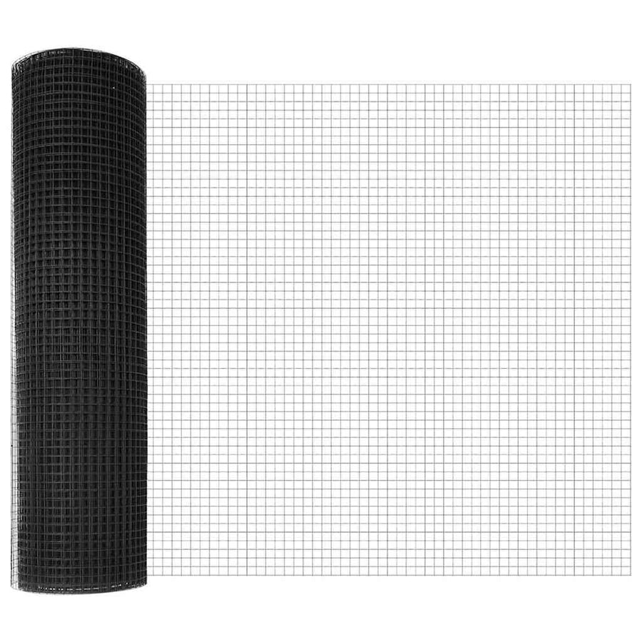Afrasteringspaal Grijs 10 x 0,6 m (16 x 16 mm gaas)