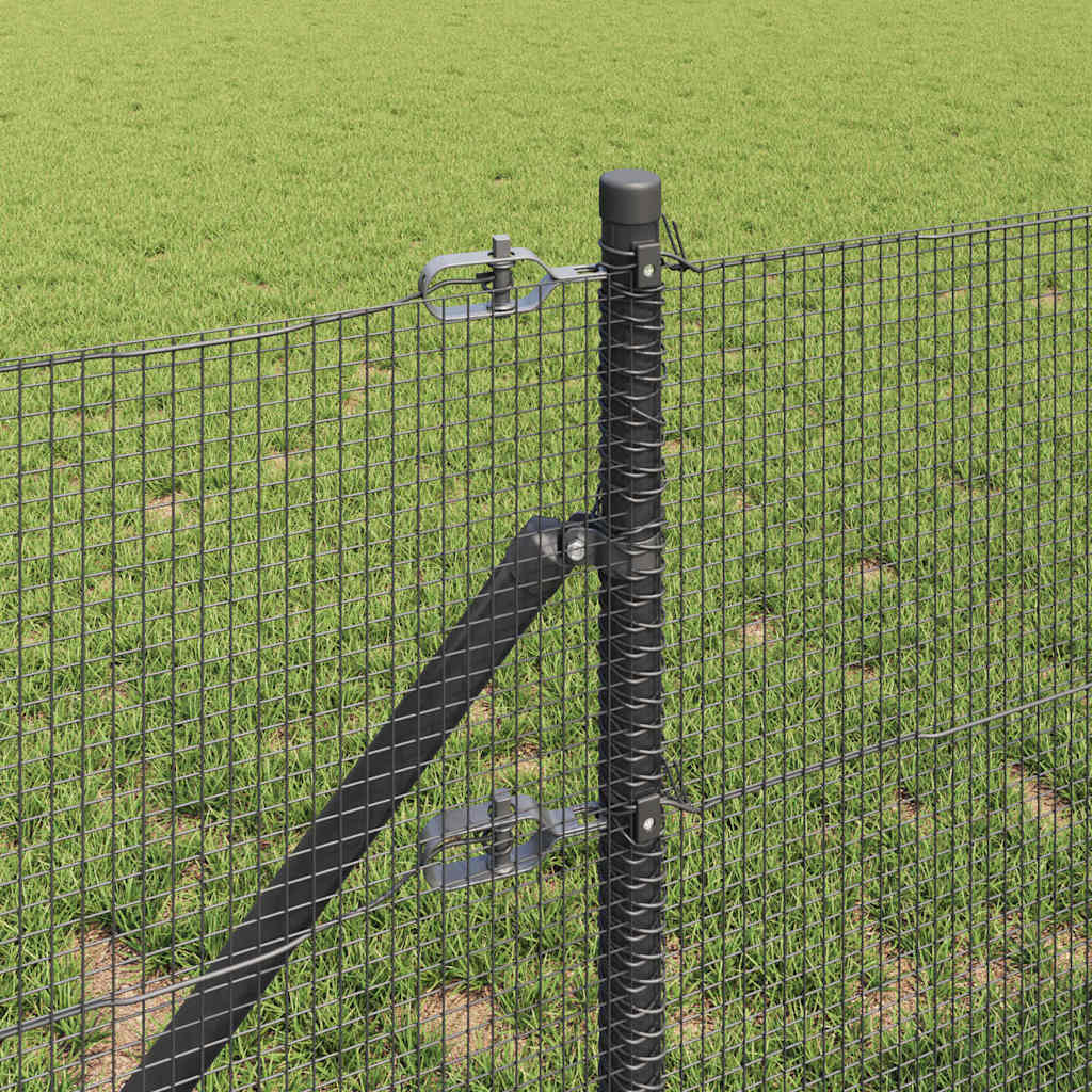 Afrasteringspaal Grijs 10 x 0,8 m (12 x 12 mm gaas)