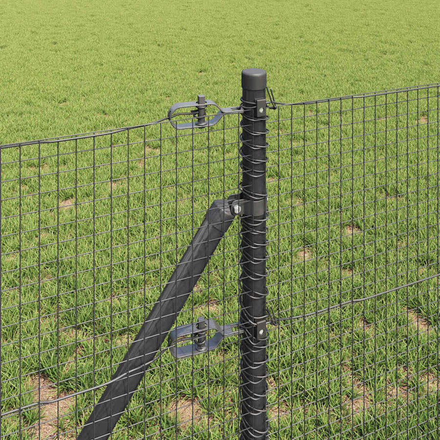 Afrasteringspaal Grijs 10 x 0,8 m (19 x 19 mm gaas)