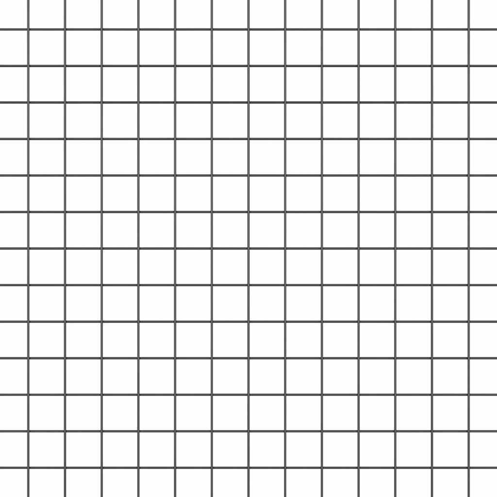 Hecke Met Palen 1 X 10 M Staal Grijs 10 x 1 m (19 x 19 mm mesh)