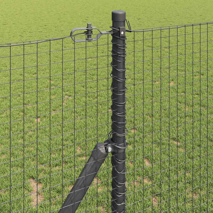 Afrasteringspaal Grijs 25 x 1,4 m (25 x 25 mm gaas)
