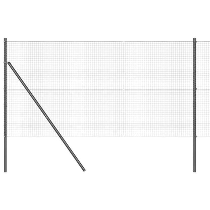 Afrasteringspaal Grijs 25 x 1,4 m (25 x 25 mm gaas)
