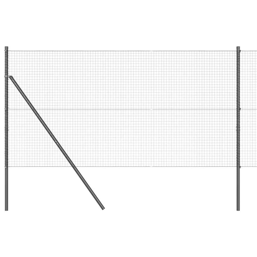 Afrasteringspaal Grijs 25 x 1,4 m (25 x 25 mm gaas)
