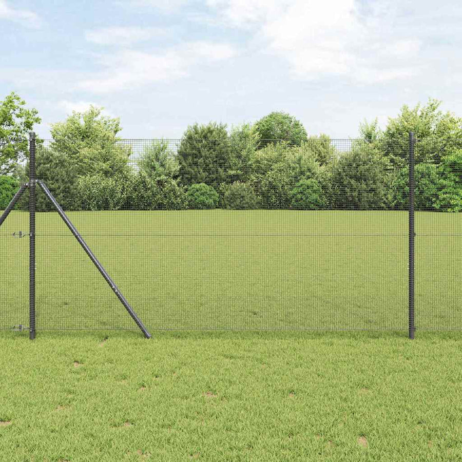 Afrasteringspaal Grijs 50 x 1,2 m (12 x 12 mm gaas)