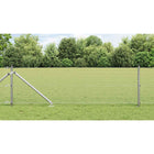 Afrasteringspaal 1000x3.2x50 cm staal zilver