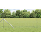 Afrasteringspaal staal zilver 1000x3.2x60 cm
