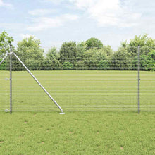 Afrasteringspaal Zilver 10 x 1 m (25 x 25 mm gaas) Staal