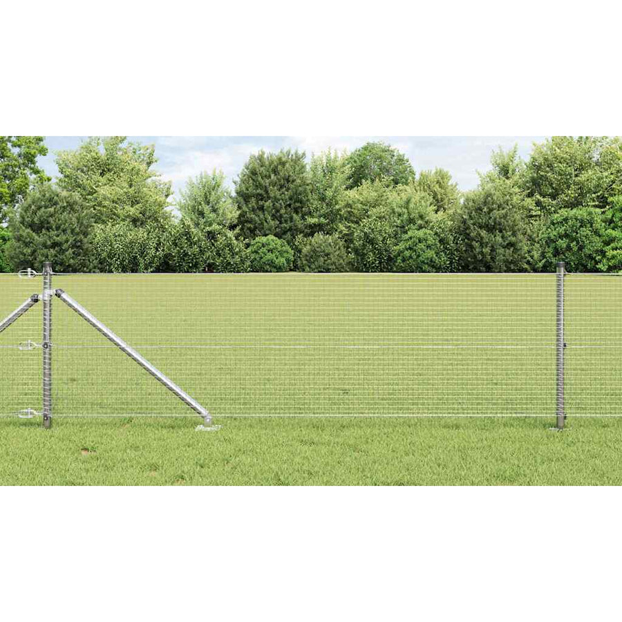 Afrasteringspaal Zilver 25 x 0,5 m (19 x 19 mm mesh) Staal