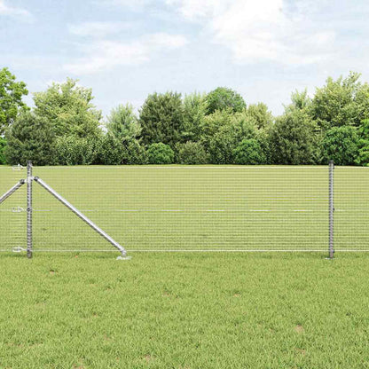 Afrasteringspaal Zilver 25 x 0,5 m (19 x 19 mm mesh) Staal