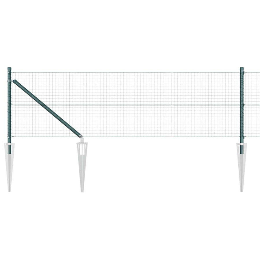 Afrasteringspaal Groen 25 x 0,6 m (25 x 25 mm gaas)