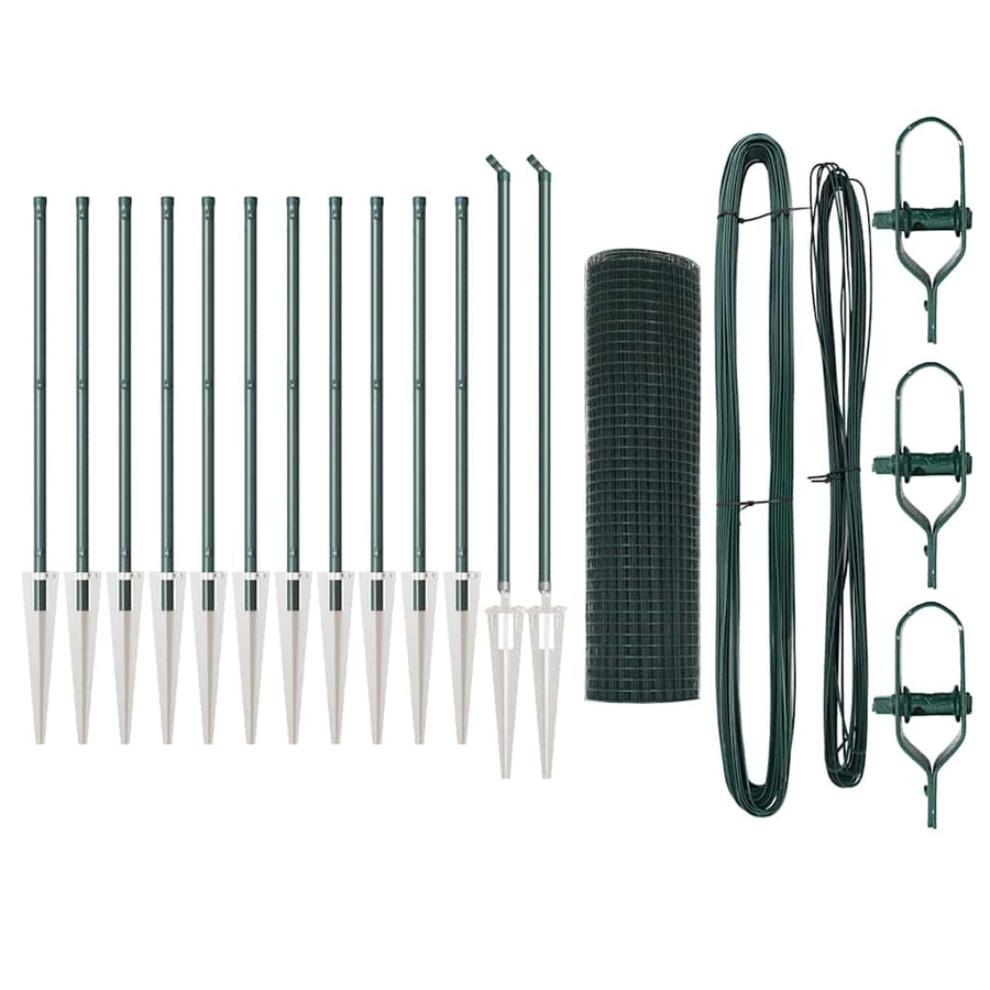 Afrasteringspaal Groen 25 x 0,6 m (25 x 25 mm gaas)