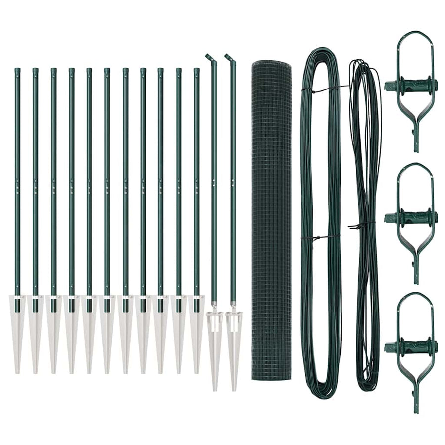 Afrasteringspaal Groen 25 x 1,2 m (19 x 19 mm gaas)