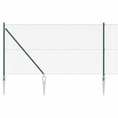 Afrasteringspaal Groen 25 x 1,4 m (16 x 16 mm gaas)