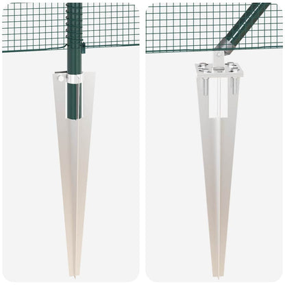 Afrasteringspaal Staal Groen 25 x 1,5 m (12 x 12 mm gaas)