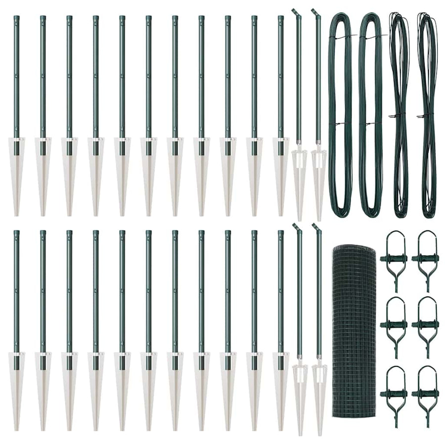 Afrasteringspaal Groen 50 x 0,8 m (16 x 16 mm gaas)