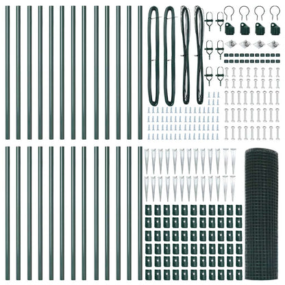 Afrasteringspaal Groen 50 x 0,8 m (16 x 16 mm gaas)
