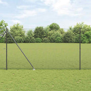 Tuinafscheiding 10 x 1.5 m staal grijs