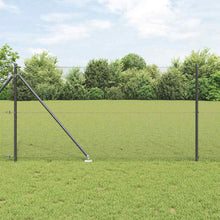 Afrasteringspaal Grijs 25 x 1 m (16 x 16 mm gaas) Staal