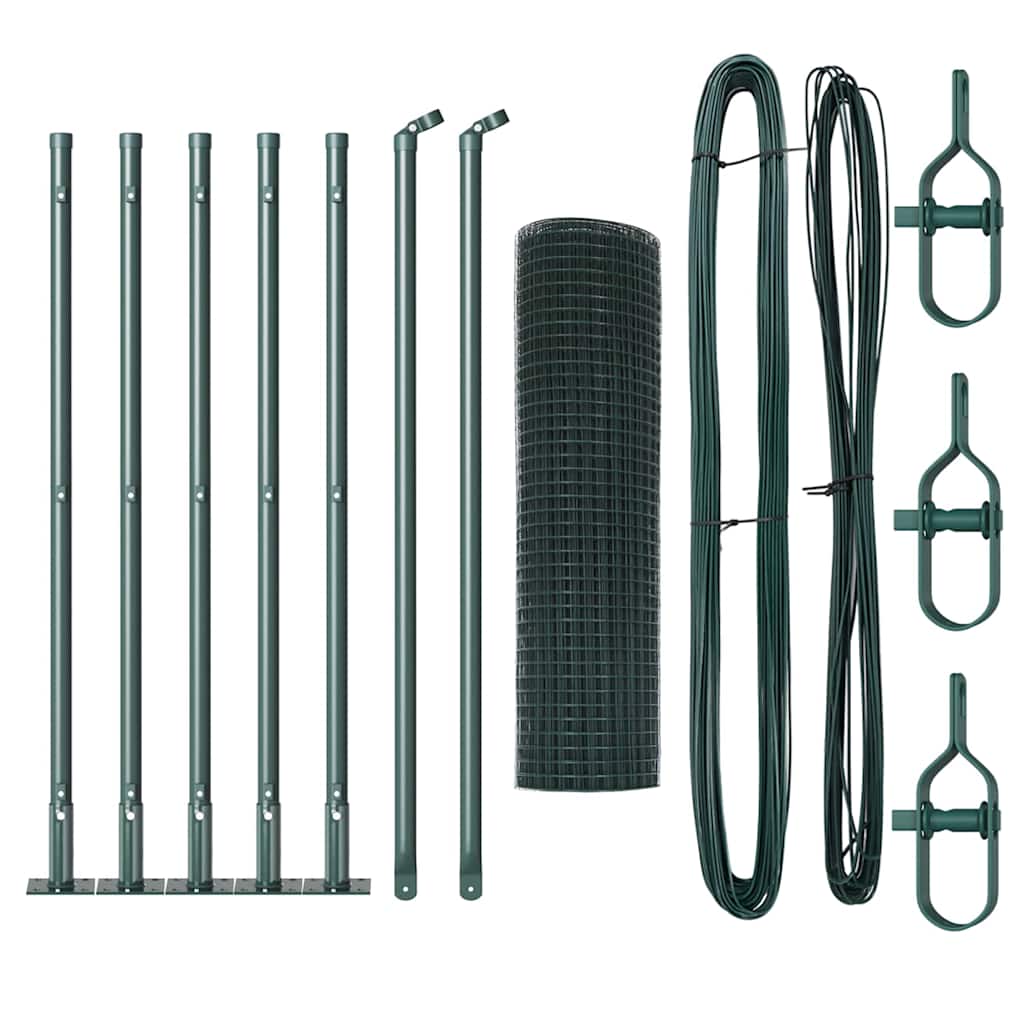 Afrasteringspaal Groen 10 x 0,5 m (19 x 19 mm gaas) Staal