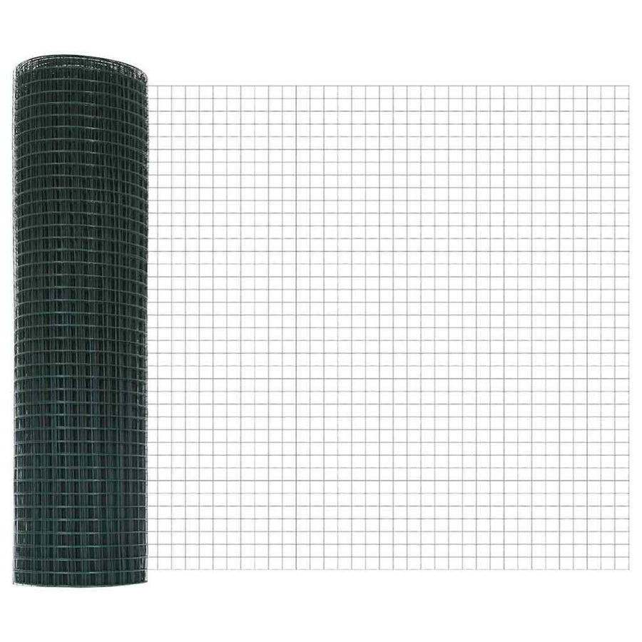 Afrasteringspaal Groen 10 x 0,5 m (19 x 19 mm gaas) Staal