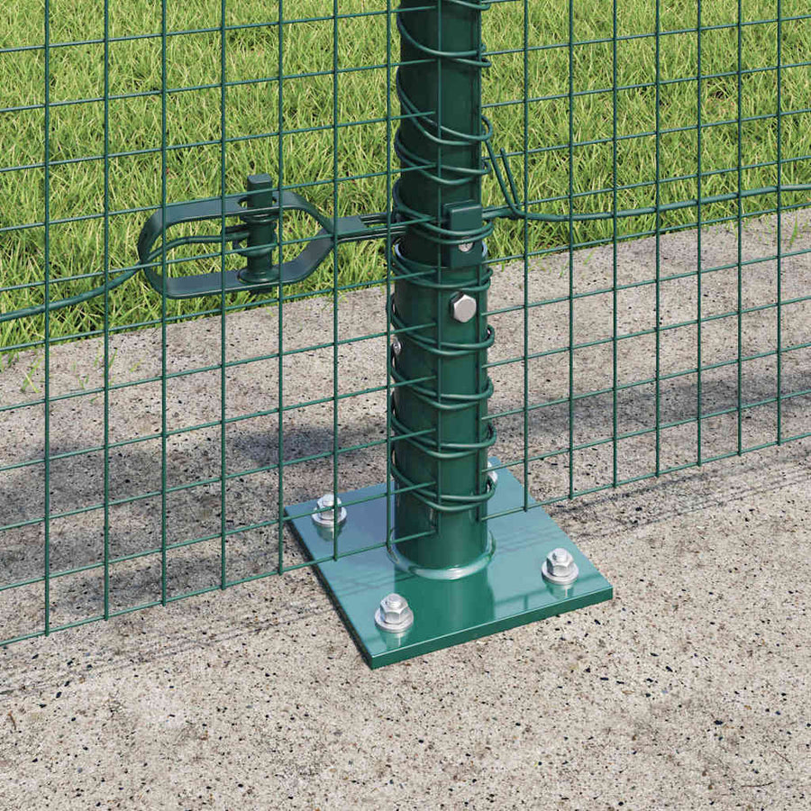 Hecke Met Palen 0,5 X 25 M Staal Groen 25 x 0,5 m (25 x 25 mm gaas)