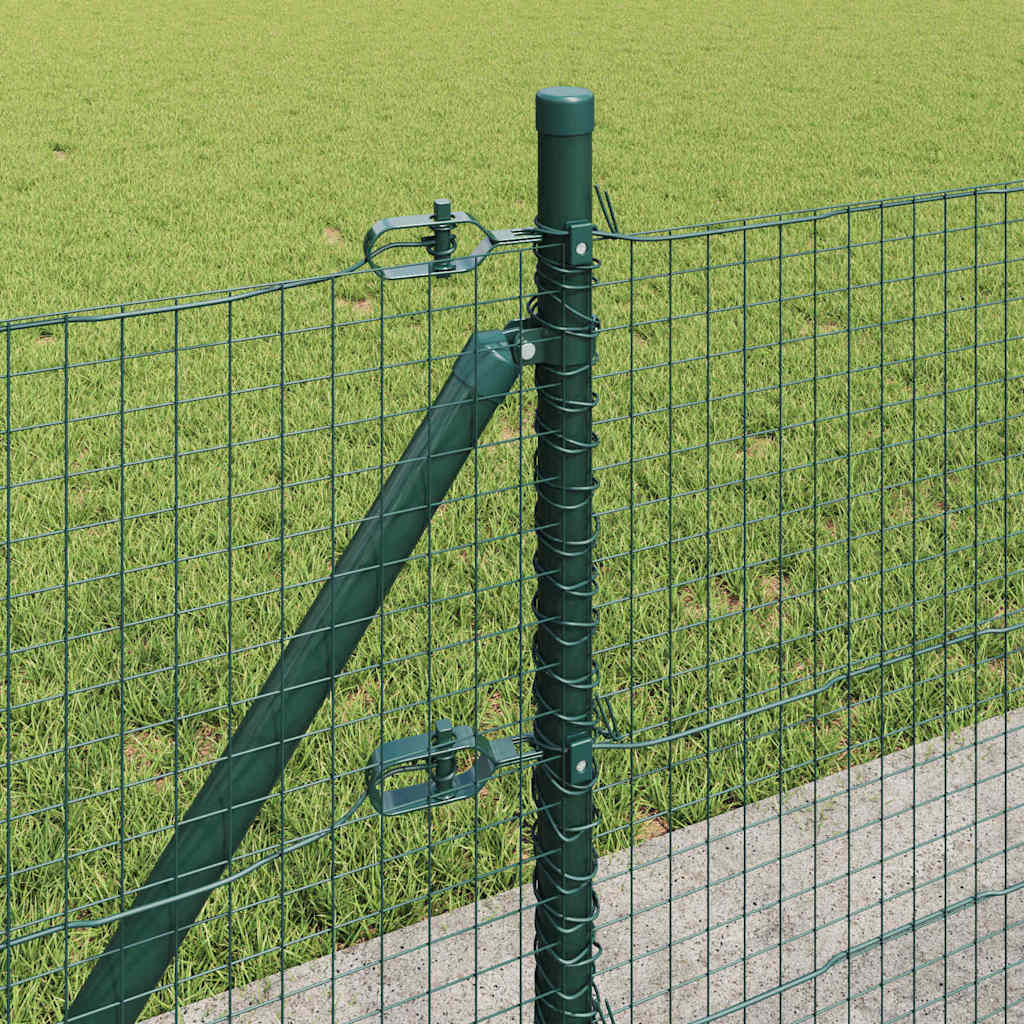 Hecke Met Palen 0,5 X 25 M Staal Groen 25 x 0,5 m (25 x 25 mm gaas)